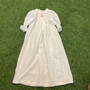 Smocked White Bunny Gown